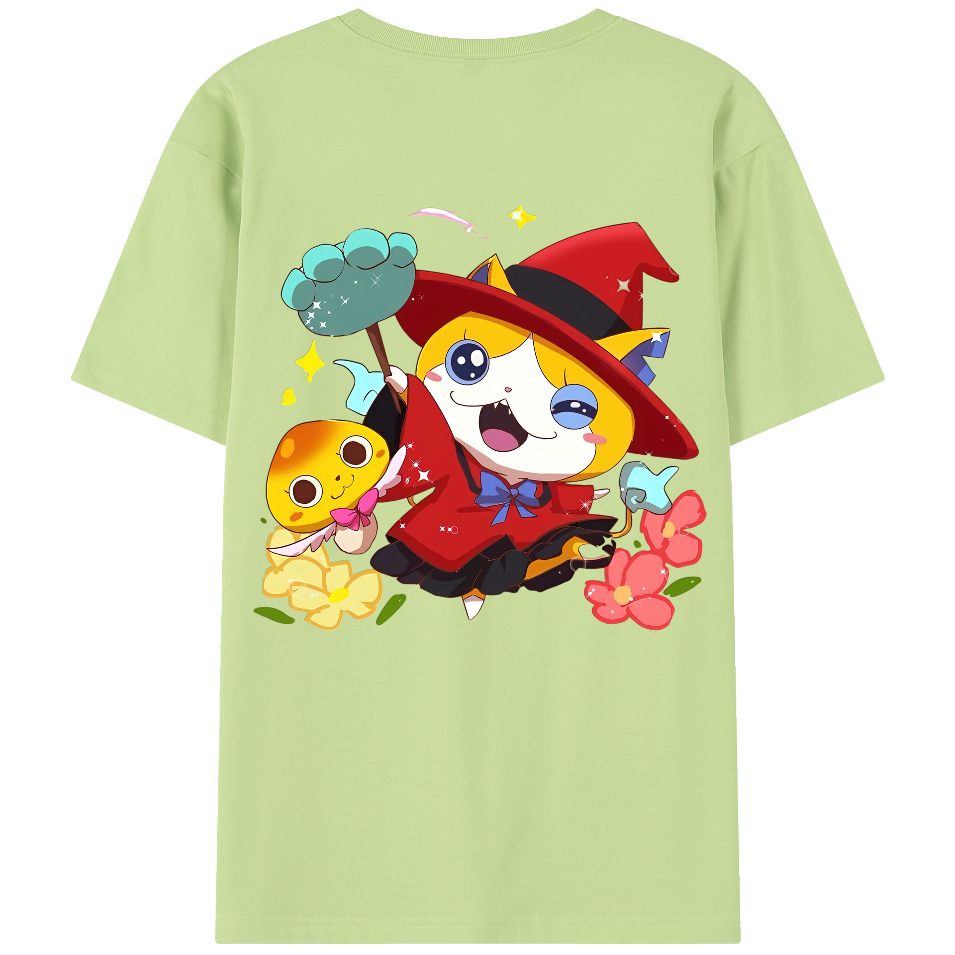 （画像用） 妖怪ウォッチ Yo-kai Watch 綿100％半袖Tシャツ（背面プリント）